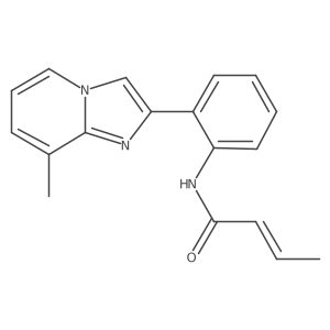 (E)-N-(2-(8-methylimidazo[1,2-a]pyridin-2-yl)phenyl)but-2-enamide Structure