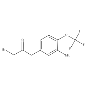 1-(3-Amino-4-(trifluoromethoxy)phenyl)-3-bromopropan-2-one Structure