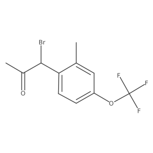 2-(1-Bromo-2-oxopropyl)-5-(trifluoromethoxy)toluene Structure