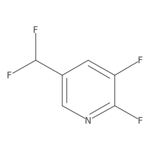 5-(Difluoromethyl)-2,3-difluoropyridine Structure