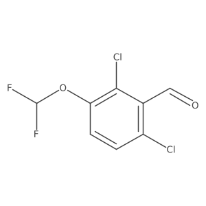 2,6-Dichloro-3-(difluoromethoxy)benzaldehyde Structure