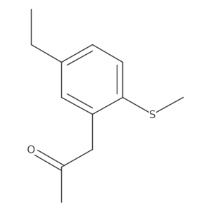 1-(5-Ethyl-2-(methylthio)phenyl)propan-2-one结构式
