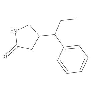 4-(1-Phenylpropyl)pyrrolidin-2-one Structure