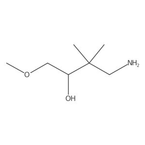 4-Amino-1-methoxy-3,3-dimethylbutan-2-ol结构式