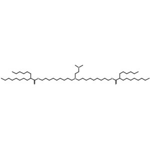 ((2-(Dimethylamino)ethyl)azanediyl)bis(nonane-9,1-diyl) bis(2-hexyldecanoate) Structure
