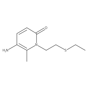 5-Amino-1-[2-(ethylsulfanyl)ethyl]-6-methyl-1,2-dihydropyridin-2-one结构式