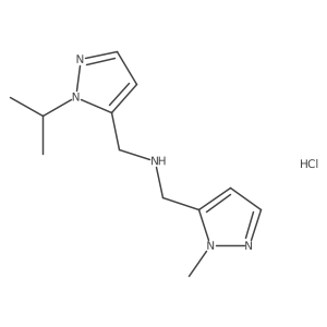 1-(1-isopropyl-1H-pyrazol-5-yl)-N-[(1-methyl-1H-pyrazol-5-yl)methyl]methanamine Structure
