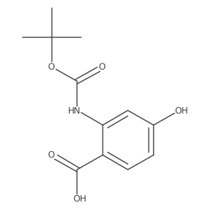 2-{[(Tert-butoxy)carbonyl]amino}-4-hydroxybenzoic acid Structure