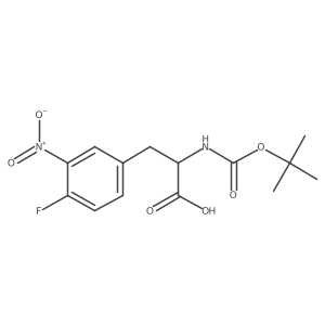 (S)-BOC-4-Fluoro-3-nitro-phenylalanine Structure