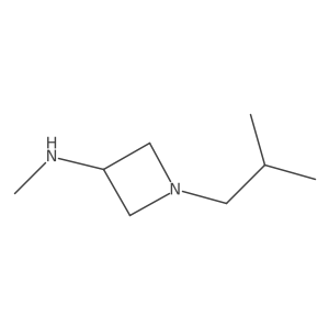 N-methyl-1-(2-methylpropyl)azetidin-3-amine结构式