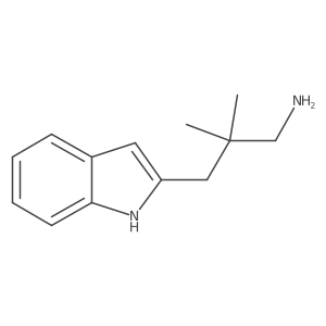 3-(1H-indol-2-yl)-2,2-dimethylpropan-1-amine Structure