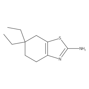 6,6-Diethyl-4,5,6,7-tetrahydro-1,3-benzothiazol-2-amine结构式