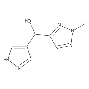 (2-Methyl-2H-1,2,3-triazol-4-yl)(1H-pyrazol-4-yl)methanol Structure