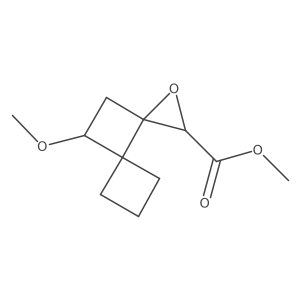 Methyl 8-methoxy-1-oxadispiro[2.0.3^{4}.2^{3}]nonane-2-carboxylate Structure