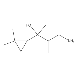 4-Amino-2-(2,2-dimethylcyclopropyl)-3-methylbutan-2-ol结构式