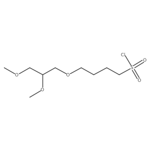 4-(2,3-Dimethoxypropoxy)butane-1-sulfonyl chloride Structure
