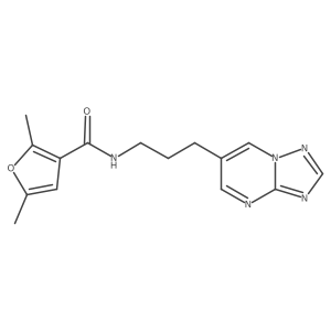 N-(3-([1,2,4]triazolo[1,5-a]pyrimidin-6-yl)propyl)-2,5-dimethylfuran-3-carboxamide结构式