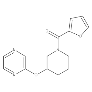 Furan-2-yl(3-(pyrazin-2-yloxy)piperidin-1-yl)methanone Structure