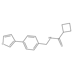 N-(4-(furan-3-yl)benzyl)cyclobutanecarboxamide Structure