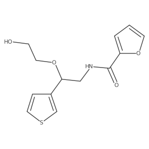 N-(2-(2-hydroxyethoxy)-2-(thiophen-3-yl)ethyl)furan-2-carboxamide结构式