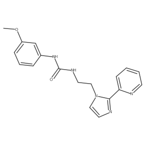 1-(3-methoxyphenyl)-3-(2-(2-(pyridin-2-yl)-1H-imidazol-1-yl)ethyl)urea结构式