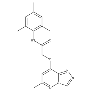 N-mesityl-2-((6-methyl-[1,2,4]triazolo[4,3-b]pyridazin-8-yl)oxy)acetamide结构式