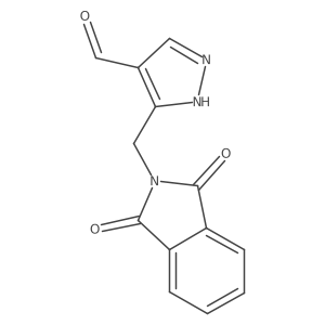 5-[(1,3-dioxoisoindolin-2-yl)methyl]-1H-pyrazole-4-carbaldehyde Structure