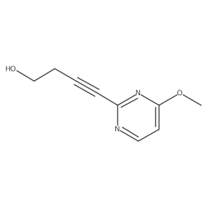 4-(4-Methoxypyrimidin-2-yl)but-3-yn-1-ol Structure