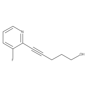 5-(3-Fluoropyridin-2-yl)pent-4-yn-1-ol结构式