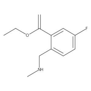 {[2-(1-Ethoxyethenyl)-4-fluorophenyl]methyl}(methyl)amine结构式