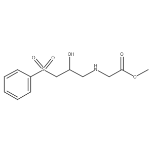 Methyl 2-{[3-(benzenesulfonyl)-2-hydroxypropyl]amino}acetate结构式