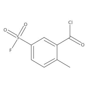 5-(Fluorosulfonyl)-2-methylbenzoyl chloride Structure