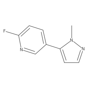 2-fluoro-5-(1-methyl-1H-pyrazol-5-yl)pyridine结构式