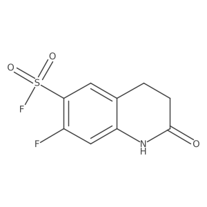 7-Fluoro-2-oxo-1,2,3,4-tetrahydroquinoline-6-sulfonylfluoride结构式