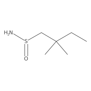 2,2-Dimethylbutane-1-sulfinamide结构式