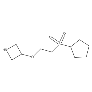 3-[2-(Cyclopentanesulfonyl)ethoxy]azetidine Structure