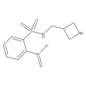 N-[(azetidin-3-yl)methyl]-2-nitrobenzene-1-sulfonamide结构式
