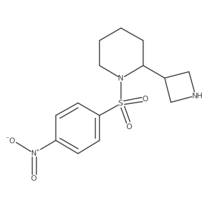 2-(Azetidin-3-yl)-1-(4-nitrobenzenesulfonyl)piperidine Structure