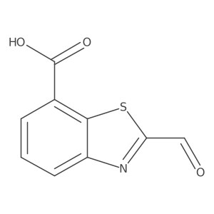 2-Formyl-1,3-benzothiazole-7-carboxylic acid Structure