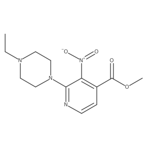 Methyl 2-(4-ethylpiperazin-1-yl)-3-nitropyridine-4-carboxylate Structure