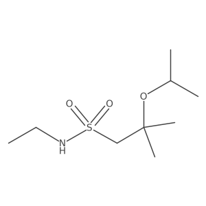 N-ethyl-2-methyl-2-(propan-2-yloxy)propane-1-sulfonamide Structure