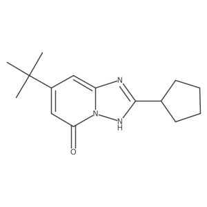 7-Tert-butyl-2-cyclopentyl-[1,2,4]triazolo[1,5-a]pyridin-5-ol Structure