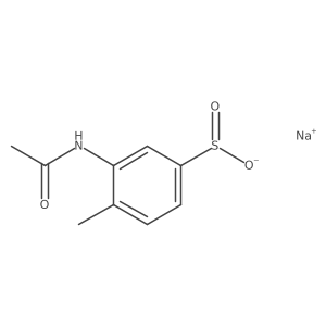 Sodium 3-acetamido-4-methylbenzene-1-sulfinate Structure