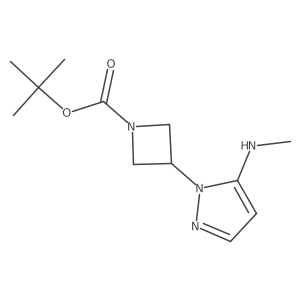 tert-butyl 3-[5-(methylamino)-1H-pyrazol-1-yl]azetidine-1-carboxylate Structure