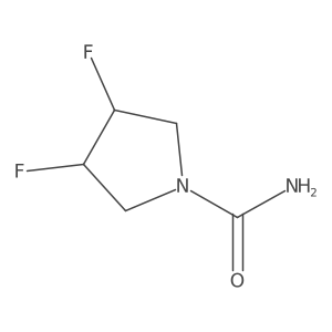 (3R,4S)-3,4-difluoropyrrolidine-1-carboxamide结构式