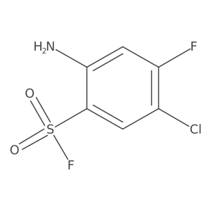 2-Amino-5-chloro-4-fluorobenzene-1-sulfonyl fluoride Structure