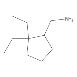 (2,2-Diethylcyclopentyl)methanamine结构式