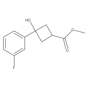 Methyl (1s,3s)-3-(3-fluorophenyl)-3-hydroxycyclobutane-1-carboxylate Structure