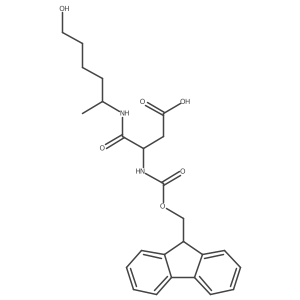 3-({[(9H-fluoren-9-yl)methoxy]carbonyl}amino)-3-[(6-hydroxyhexan-2-yl)carbamoyl]propanoic acid结构式