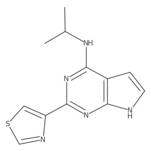 N-(propan-2-yl)-2-(1,3-thiazol-4-yl)-7H-pyrrolo[2,3-d]pyrimidin-4-amine Structure